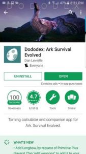 DODODEX-The-ARK-Taming-Calculator